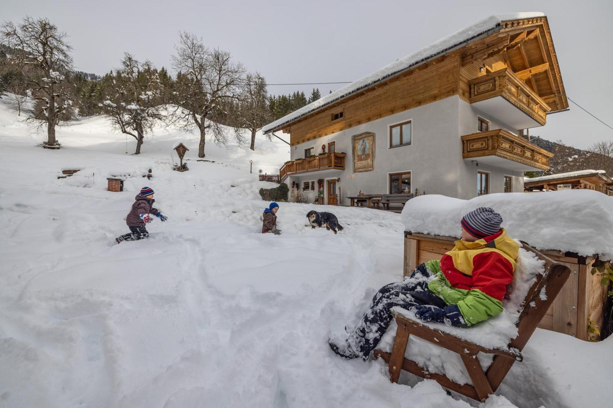 デラッハBio-Bergbauernhof Wegerアパートメント エクステリア 写真
